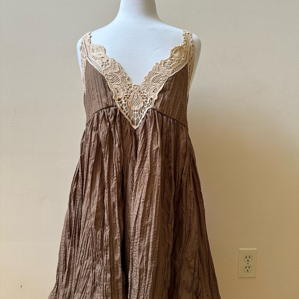 Free People Breathless mini slip dress.  Baby doll style! Host Pick!!!